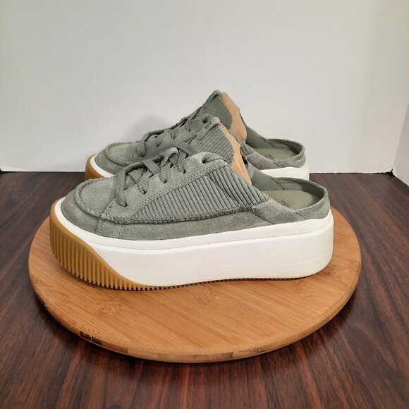 UGG Ez Duzzit Womens Size 6.5 Shoes Shaded Clover Suede Platform Mule Sneakers - Picture 3 of 10